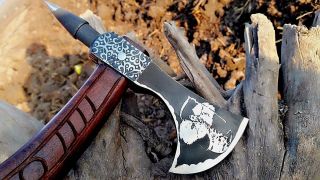 Mdm Vintage Engrave Spike Tomahawk Beard Viking Hatchet Combat Axe - Razor Sharp
