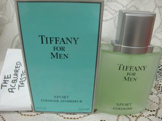 Rare Vintage Tiffany For Men Sport Cologne 100ml 3.  4 Oz Perfume First Formula