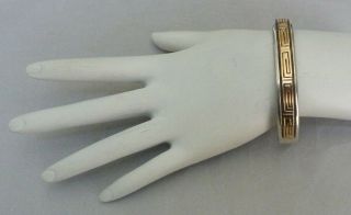 Vintage Emer Thompson Navajo Sterling Silver 14k Gold Cuff Bracelet 35.  8 Grams