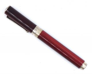 VINTAGE MONTEGRAPPPA ESPRESSIONE ROLLERBALL PEN STERLING SILVER MARBLE RED 1912 2