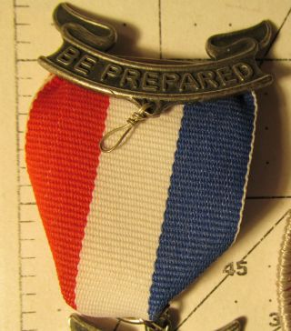 VINTAGE BSA Award Boy Scout Stange 5c Eagle Medal & Patch 6