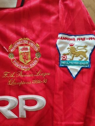 Vintage umbro special edition Manchester United Shirt XL 92/93 4
