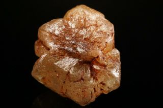 RARE LOCALE Chrysoberyl Crystal Sixling Twin KHAMMAM,  INDIA - Ex.  Currier 9