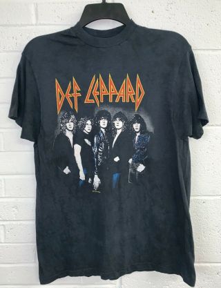 Vintage Def Leppard 1981 Rock Brigade Concert Tour T - Shirt Small S Rare Soft