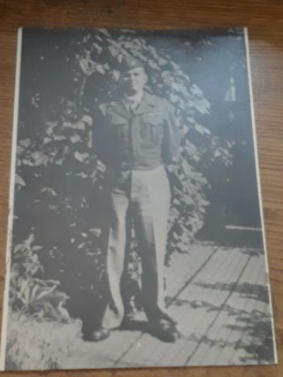 1945 Captain Robert W.  Trottier Photos 2 Months Before He Was Killed Germany