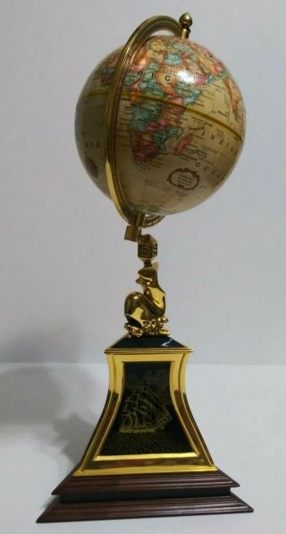 Franklin Nautical Heritage Society Navigator ' s Globe Vintage 14.  5 