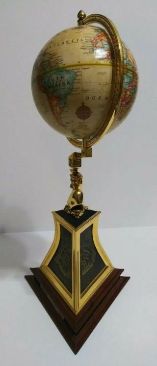 Franklin Nautical Heritage Society Navigator ' s Globe Vintage 14.  5 