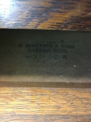 Vintage National Toolbox Gerstner & Sons Dayton Ohio Wooden Machinist Tool Box 7