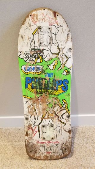 Sims Vintage Skateboard Jeff Phillips - Breakout - Rare Og Piece Of History
