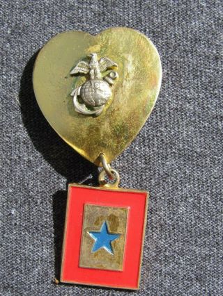 Wwii Ww2 Usmc Marine Corps Son In Service Sweetheart Pin