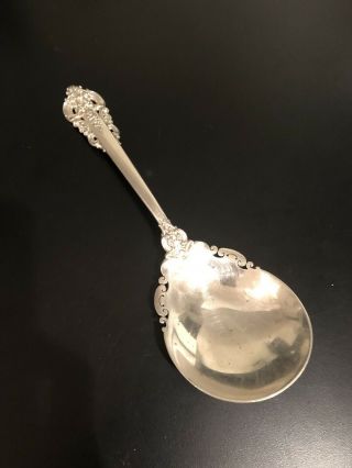 Vintage Sterling Silver Wallace Serving Spoon,  Grande Baroque