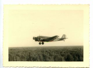 Photo Ww2 German Airplane Ju 52 Summer 1942 715