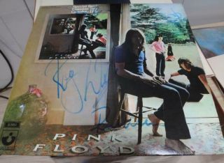 PINK FLOYD / VERY RARE HAND AUTOGRAPHED SIGNED BY MEMBERS 2LP PROG PSYCH EX, 2