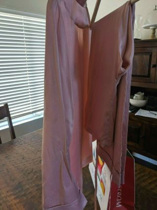 PAPINELLE Women ' s 100 Silk Pajama set - Vintage Pink - Small - $199 Luxury Softness 3