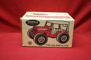 Vintage 1968 Tonka Dune Buggy Jeep No.  2445 Red Steel Model Toy Truck (Red) 2