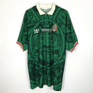 Vtg 1997 1998 Aba Sport Mexico World Cup Jersey Player Issue Soccer Futbol Rare