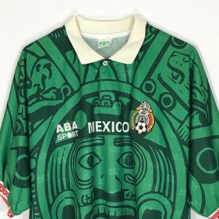 VTG 1997 1998 ABA Sport Mexico World Cup Jersey Player Issue Soccer futbol RARE 2