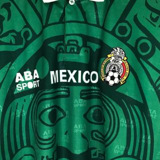 VTG 1997 1998 ABA Sport Mexico World Cup Jersey Player Issue Soccer futbol RARE 3