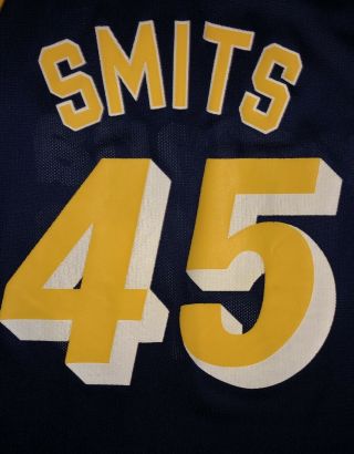 Rare VTG Champion NBA Indiana Pacers Rik Smits 45 Jersey Sz 48 XL 4
