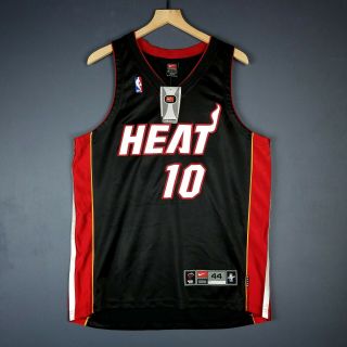 100 Authentic Tim Hardaway Vintage Nike Miami Heat Jersey Size 44 L Large Mens