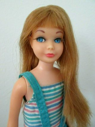 Vtg Mod Barbie: Redhead Twist N Turn Tnt Skipper Doll Oss