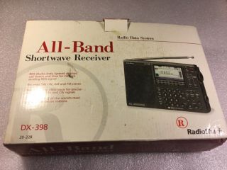 Radio Shack Dx - 398 Shortwave Radio Euc Ats - 909 Sangean Rare Vintage