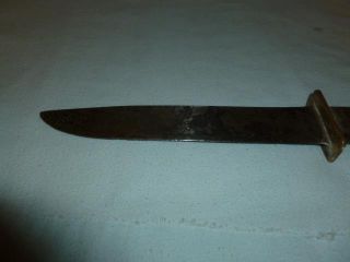 Vintage WW2 Era Trench Art Knife with Stacked Micarta and Metal Handle - BL 3