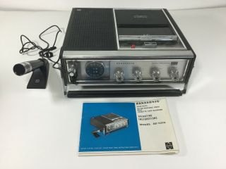 Vtg Panasonic Solid State Am/fm Portable Radio W/cassette Tape Recorder