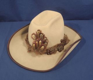 Vintage American Hat Company Pure Wool Texas Hat Signed Oj Simpson Peace To You
