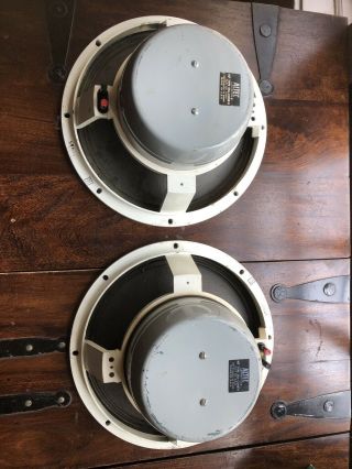 Matched Pair Altec Lansing 12 " 16 Ohm 417 Type Dya - Cone Vintage Speakers