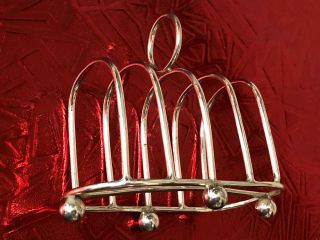 Victorian Solid Silver Wire Frame Toast Rack - L Bennet & Co - 1898