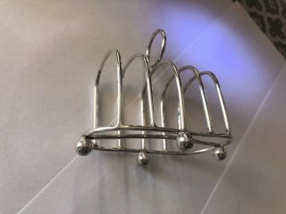 Victorian Solid Silver Wire Frame Toast Rack - L Bennet & Co - 1898 3