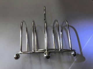 Victorian Solid Silver Wire Frame Toast Rack - L Bennet & Co - 1898 4