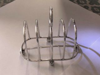 Victorian Solid Silver Wire Frame Toast Rack - L Bennet & Co - 1898 5
