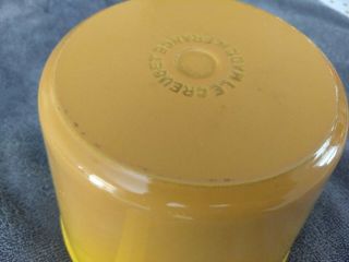 Le Creuset Yellow Saucepan Small Pot w/ Lid France FB Vintage 5