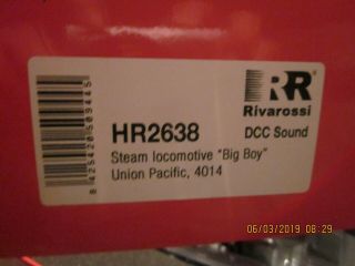 RARE Union Pacific BIG BOY 4014 with DCC/Locsound by Rivarossi - HR2636,  TRO 4