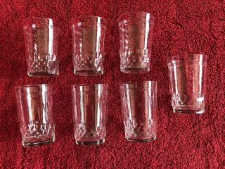 Baccarat Crystal Vintage Shot Glasses (set Of 7) 3 " Tall 2 " Across
