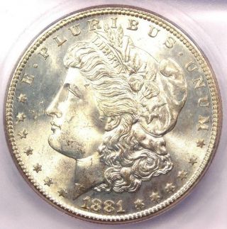 1881 - S Morgan Silver Dollar $1 - Certified Icg Ms67 - Rare In Ms67 - $730 Value