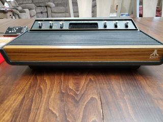 Vintage Atari 2600 Light Sixer Woodgrain Six Switch System Console w/Accessories 4