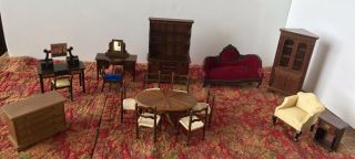 Vintage/antique Doll House Furniture Block House Inc.  & Sonia Messer,  Miniature.