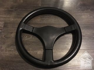 Vintage Momo Daihatsu 365mm Black Leather Steering Wheel Jdm Nardi Personal