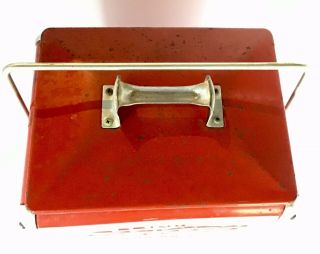 Vintage 1950s Coca Cola Metal Cooler Action Mfg Kansas City 16.  5 x 16.  5 x 11.  5 5