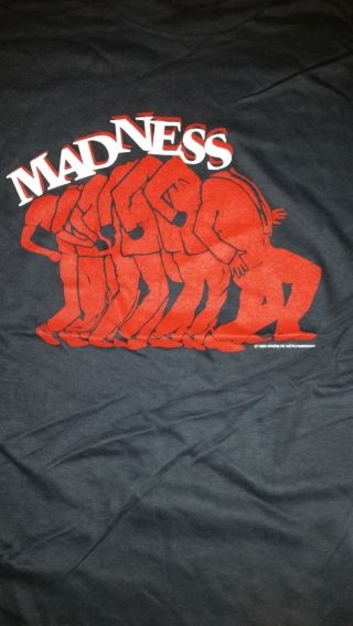 Madness 1983 Nutty Boys Vintage Licensed Concert Tour Shirt Xl