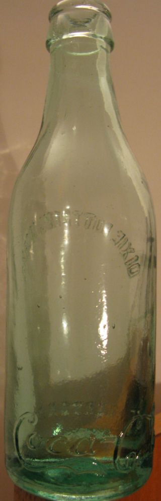 Rare Aqua Straight Side Coca Cola Bottle,  Heel Script,  Norton,  Va