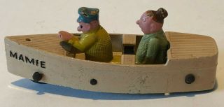 Vintage 5106 Tootsietoy Diecast Uncle Willie Boat – 3”l –