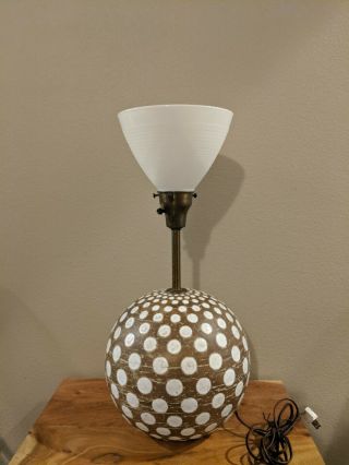 Mid Century Modern,  Vintage - Zaccagnini Ceramic Polka Dot Table Lamp