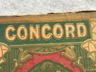 Concord Egyptian Cigarettes Vintage Package,  No Cigarettes 3