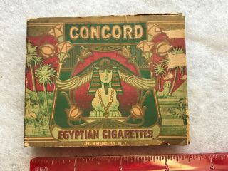 Concord Egyptian Cigarettes Vintage Package,  No Cigarettes 4