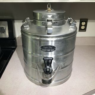 Vtg Chef 583 Insulated 5 Gallon Jug Beverage Container Dispenser