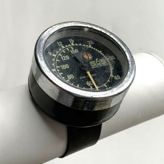 Scubapro Diver Wrist Watch Depth Gauge 150 Feet By Sos Vintage Made In Italy
